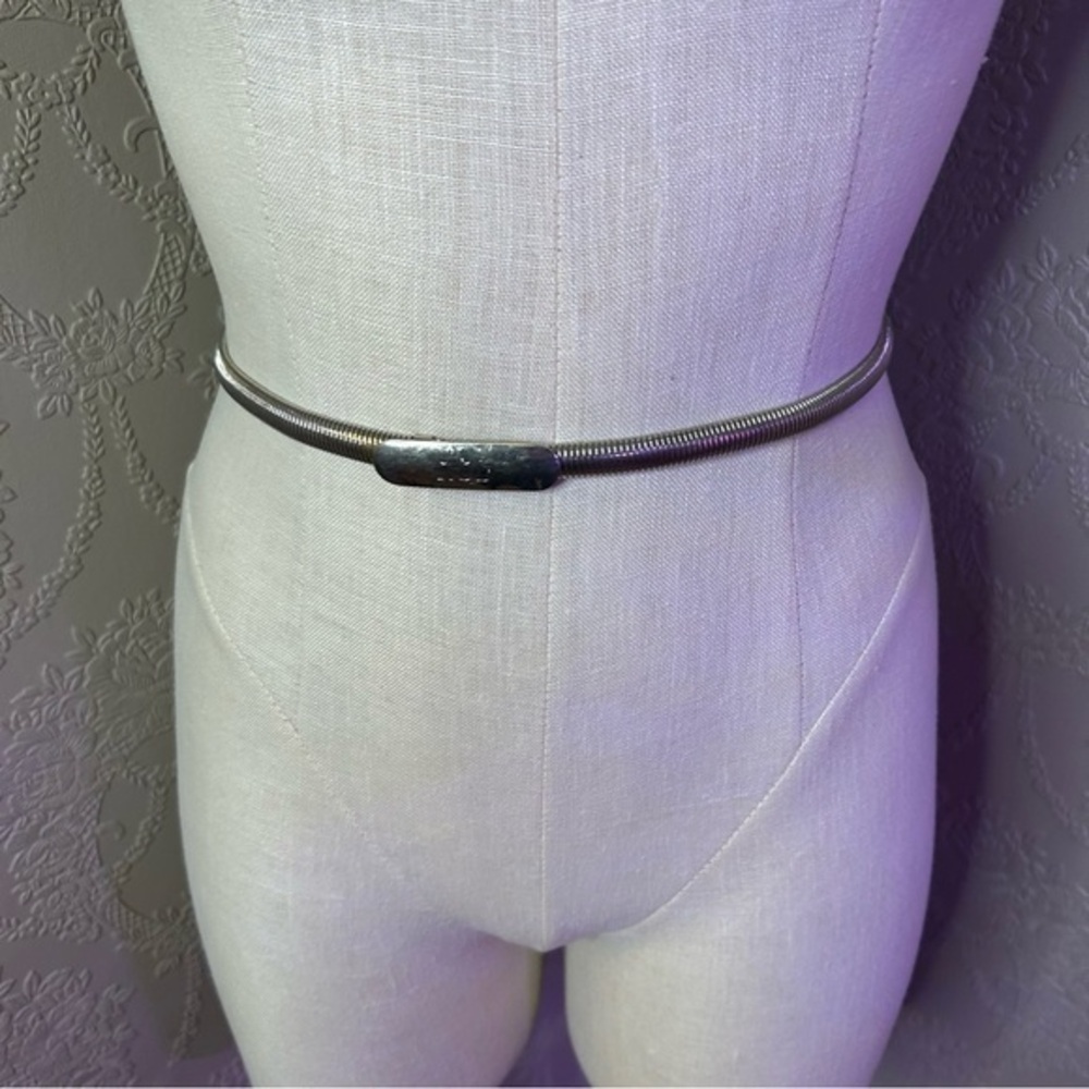Elegant Silver Women's Belt snake stretch